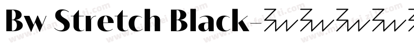 Bw Stretch Black字体转换